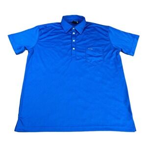 Sligo Shirt Mens Large Blue Short Sleeve Active Performance Golf Polo
